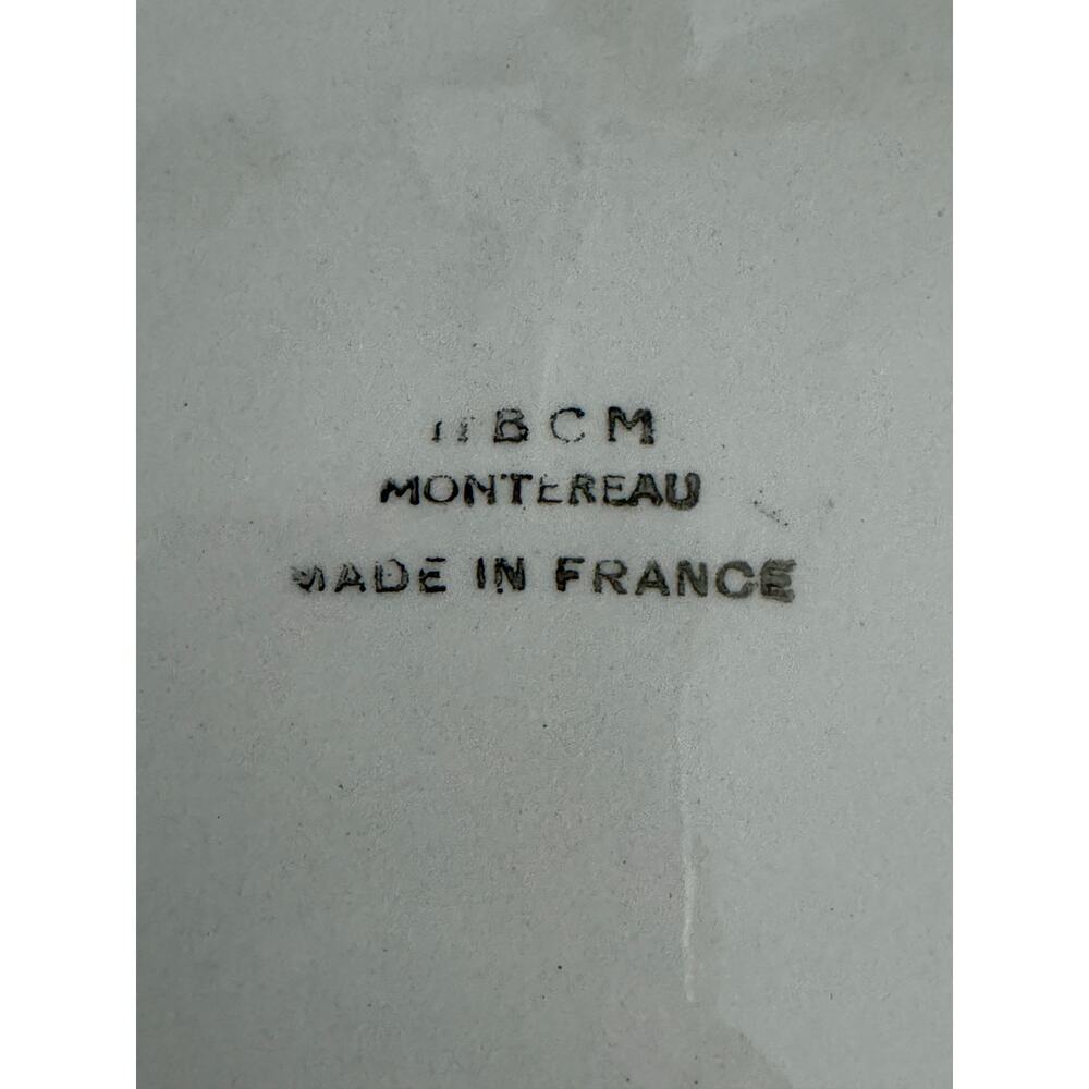 Vintage French Faïence Plate MBCM Montereau Cars of the Future Rare - Picture 6 of 9